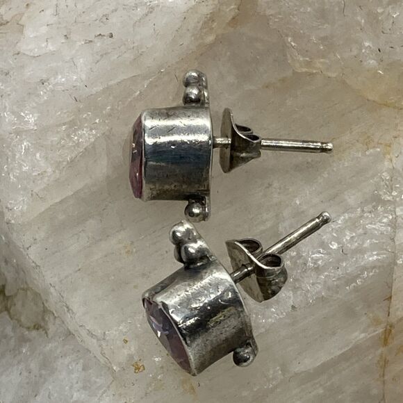 Vintage - Now Lot of (3) Pairs Heart Earrings Stud Pierced Sterling 925 Silver - Picture 9 of 12